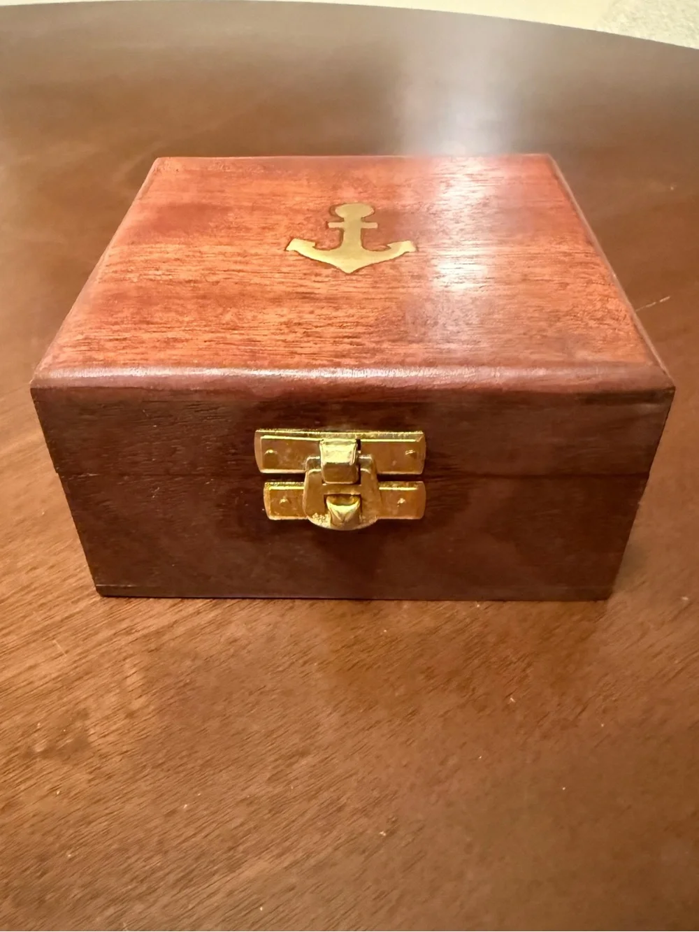 NEW Set of 4 Rope Coasters w/ Anchor Box Nautical Home Decor Bar Accessories